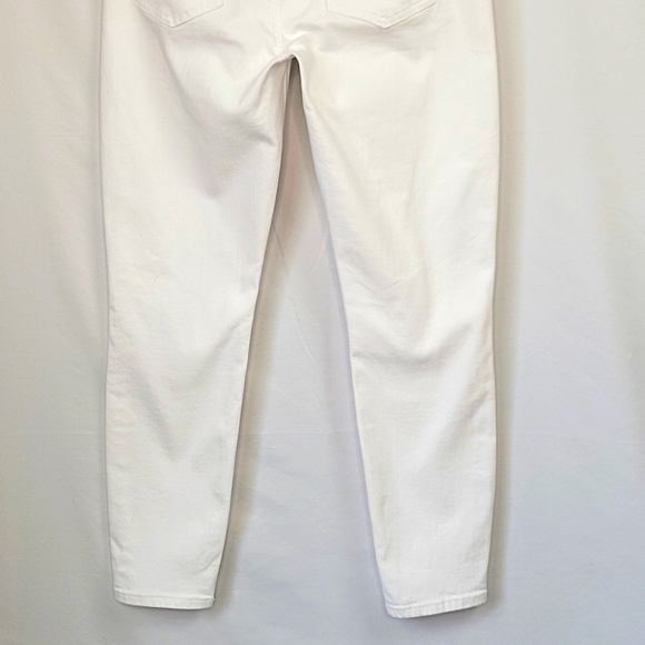 Pistola Skinny Ankle Jeans Mid Rise Bright White Size 28 - Picture 6 of 13